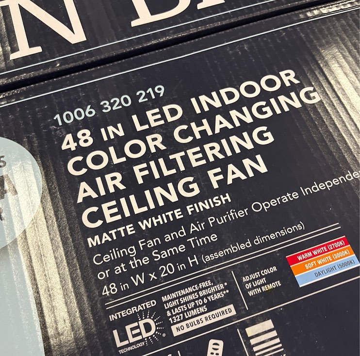 Buy Hampton bay color changing LED 48″ ceiling fan wholesale - Image 3